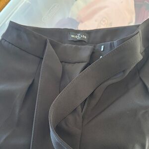 White House Black Market Black Wide Leg Pants